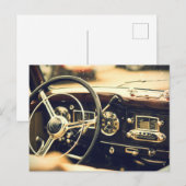Klassieke Vintage Car Post Kaart (Voorkant / Achterkant)