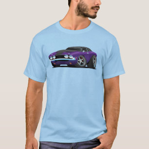 Klassieke Vintage Car Roadster Paars T-shirt