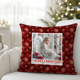 Klassieke Vintage Engel Rood Goud Aangepaste Naam Kussen