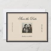 Klassieke Vintage Esthetiek Bewaar de Datum (Voorkant)