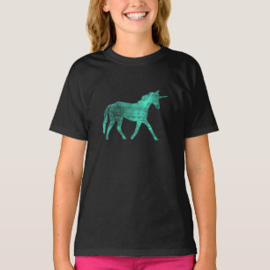 Klassieke Vintage Ets Eenhoorn Grafiek T-shirt