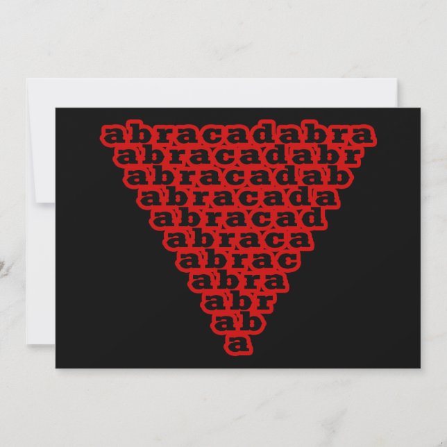 Klassieke Vintage Etsing Abracadabra Kunst (Voorkant)
