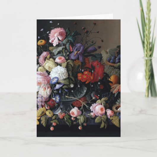 Klassieke Vintage flower Art Painting Kaart (Voorkant)