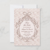 Klassieke Vintage Frame Trouw Save The Date (Voorkant)