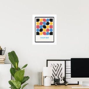 klassieke vintage geometrische bauhaus posterart poster