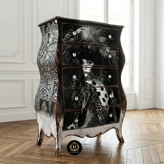 Klassieke Vintage Glamour Mode Decoupage Tissuepapier