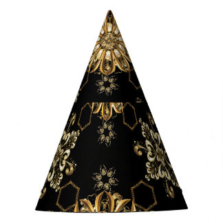 Klassieke Vintage: Golden Oriental Naadloos. Feesthoedjes