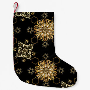 Klassieke Vintage: Golden Oriental Naadloos. Kleine Kerstsok