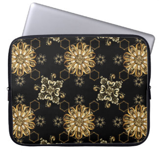 Klassieke Vintage: Golden Oriental Naadloos. Laptop Sleeve