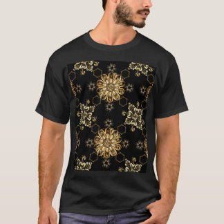 Klassieke Vintage: Golden Oriental Naadloos. T-shirt