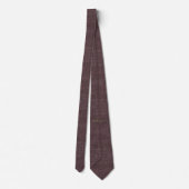 Klassieke Vintage Grenadine Weave Bruin Stropdas (Achterkant)