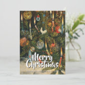 Klassieke Vintage Kerstboom Willmann Feestdagenkaart (Staand voorkant)