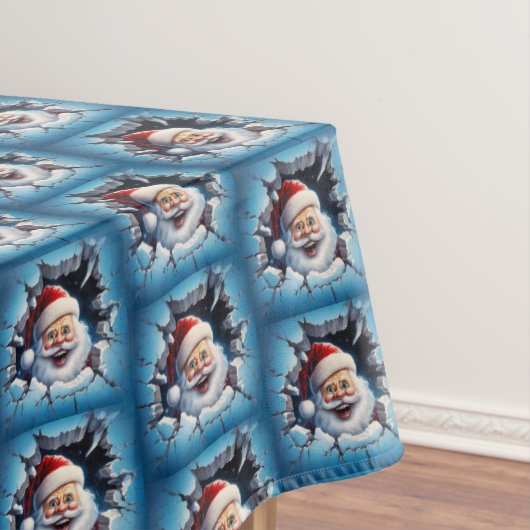 Klassieke Vintage Kerstman Kerst Tafelkleed (Voorbeeld)