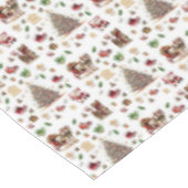 Klassieke Vintage Kerstman Kerst Tafelkleed (Gekanteld)