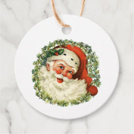 Klassieke Vintage Kerstman Kerstcadeau Bedankjes Labels