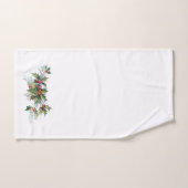Klassieke Vintage Kerstmis Holly Bloemen Bad Handdoek (Handdoek)