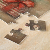 Klassieke Vintage Kerstpuzzel Legpuzzel (Zijkant)