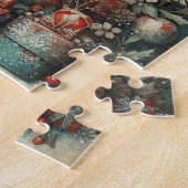 Klassieke Vintage Kerstpuzzel Legpuzzel (Zijkant)