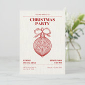 Klassieke vintage kerstversiering kaart (Staand voorkant)