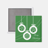 Klassieke Vintage Kerstversiering Magneet (Voorkant / Achterkant)