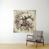 Klassieke vintage kerstwandtapijt wandkleed (In Situ (horizontaal))