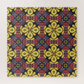 Klassieke Vintage: Naadloos bloempatroon Legpuzzel (Horizontaal)