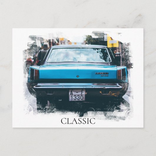 *~* Klassieke Vintage Oude Antieke Autoweverij Briefkaart (Voorkant)