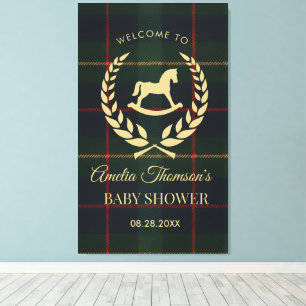 Klassieke Vintage Polo Paard Feestje Baby Borrel Canvas Afdruk