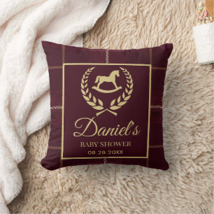 Klassieke Vintage Polo Paard Feestje Baby Shower Kussen