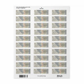 Klassieke Vintage Prettig Kerstmis Engel Etiket (Full Sheet)