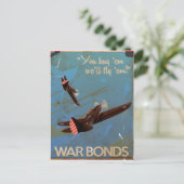 Klassieke vintage reisposter WW2 Briefkaart (Staand voorkant)