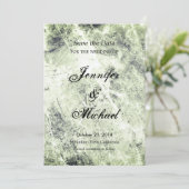 Klassieke Vintage Save the Date Trouwkaart (Staand voorkant)