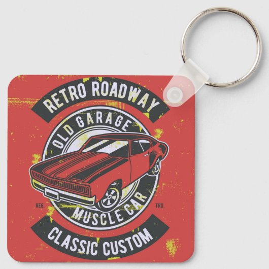 Klassieke Vintage Sleutelhanger (Achterkant)