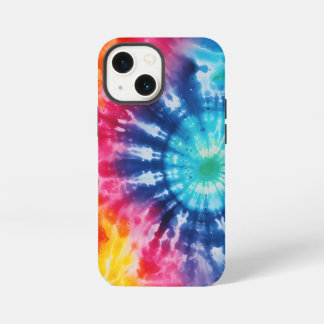 Klassieke Vintage Stijl Regenboog Tie Dye Design iPhone 13 Mini Hoesje