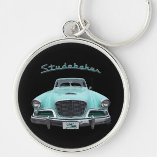 Klassieke Vintage Studebaker Silver Hawk 1959 Auto Sleutelhanger