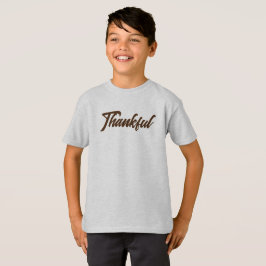 Klassieke Vintage Thanksgiving Minimalist Dankbaar T-shirt