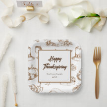Klassieke Vintage Thanksgiving Minimalistische Rus