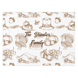 Klassieke Vintage Thanksgiving Minimalistische Rus Tafelkleed