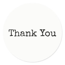 Klassieke Vintage Typegeschreven Bedankt