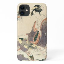 Klassieke vintage ukiyo-e geisha Japanse dame kuns