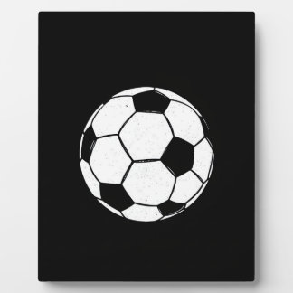 Klassieke Vintage Voetbal Distressed Sport Illustr Fotoplaat