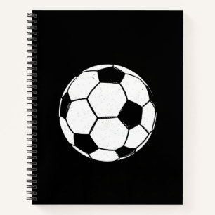 Klassieke Vintage Voetbal Distressed Sport Illustr Notitieboek