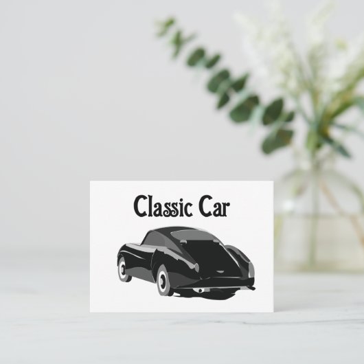 Klassieke Vintage-wagen Visitekaartje (Staand voorkant)