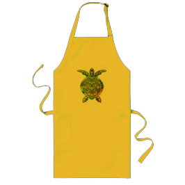 Klassieke Vintage Zeeschildpad Lang Schort