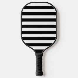Klassieke vintage zwart-wit strepen pickleball paddle