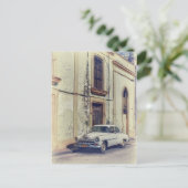Klassieke vintonijnwagen briefkaart (Staand voorkant)