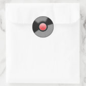 Klassieke vinyl LP-plaat sticker (Tas)