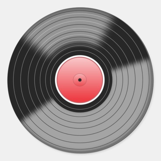 Klassieke vinyl LP-plaat sticker (Voorkant)