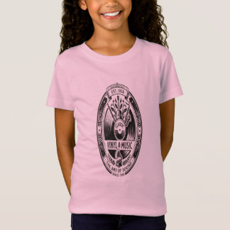Klassieke Vinyl & Muziekuitrusting Retro Meisjes T T-shirt