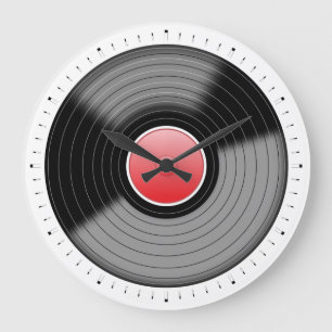 Klassieke Vinyl Platenspeler LP Wandklok